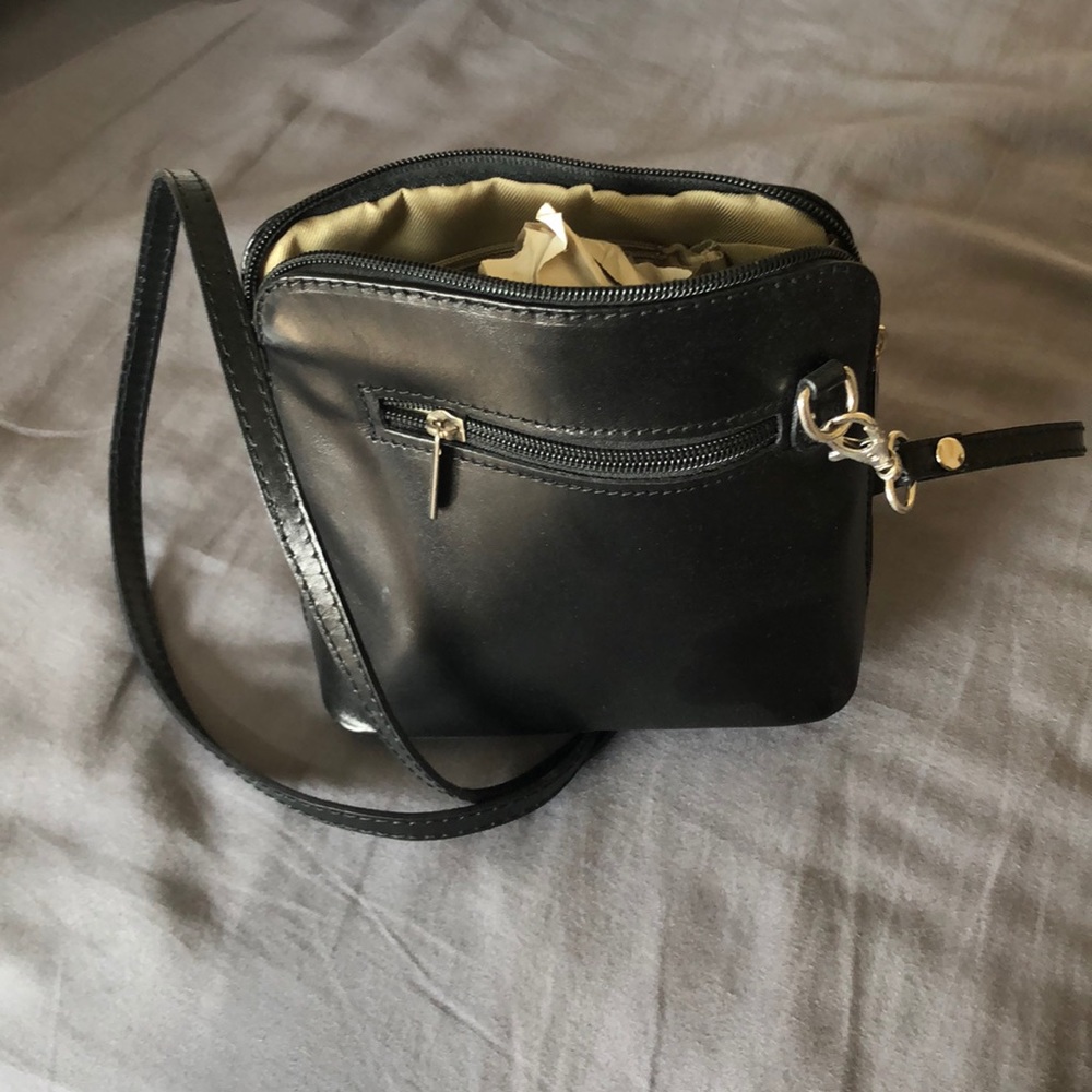Italian leather crossbody bag
